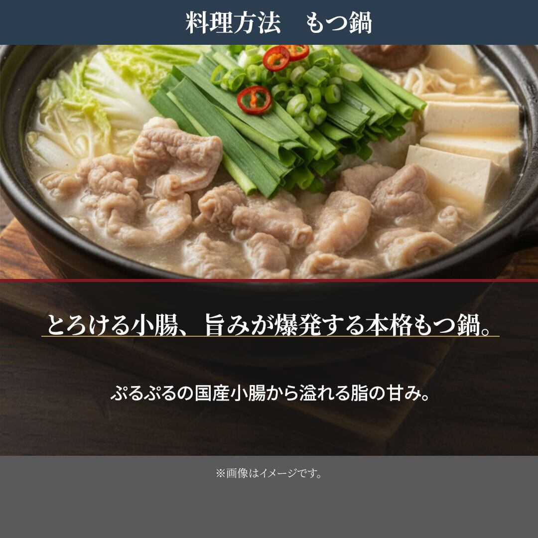 国産 豚小腸 ボイル済み 2kg（500g×4袋） 6