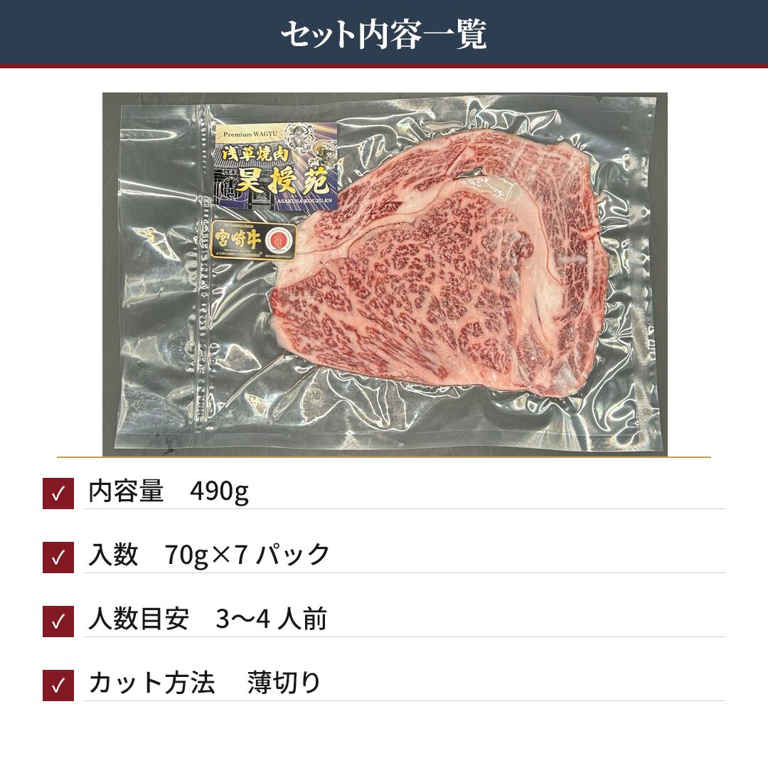 宮崎牛リブロース しゃぶしゃぶ・すき焼き用 17